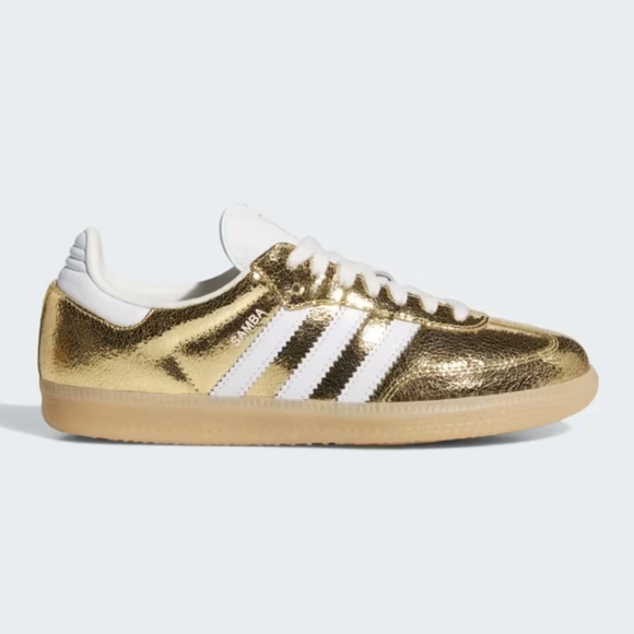 adidas Shoes - NWT Adidas Samba OG Metallic Gold Sneakers_10